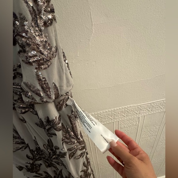 JS Collections Women's Jacqueline Blouson Midi Dress Size 2 - Picture 8 of 9